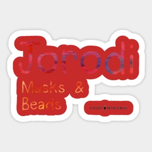 Jorodi Masks & Beads Sticker